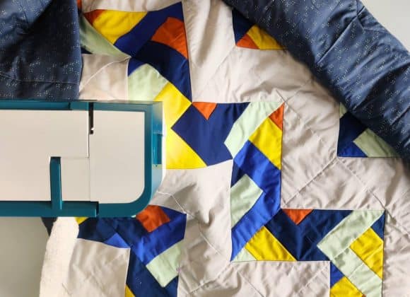 Matelasser à la machine : matériel et guide technique quilt en train d'être matelassé