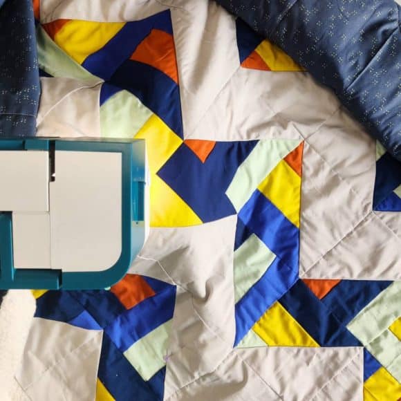 quilt en train d'être matelassé